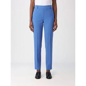 Alberto Biani Women Alberto Biani Slim Fit Criªpe Chino Trousers With Side Zip